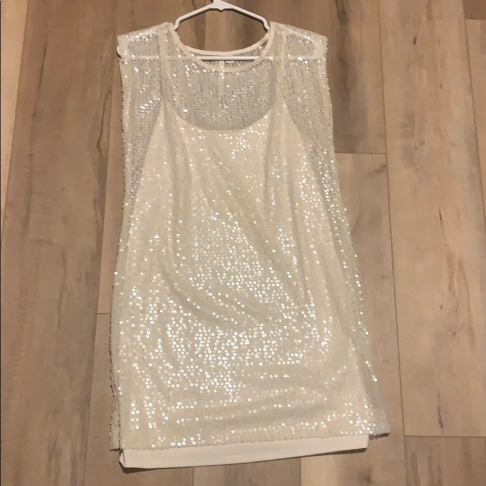 white/cream Lauren Conrad dress